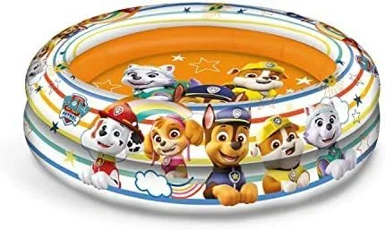 Mondo Toys – PAW PATROL| 2 Rings Pool – Piscina Hinchable para bebé – diámetro 100 cm, Ideal para niño/niña +10 Meses – 16911