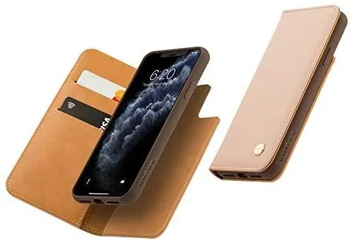 Moshi Overture – Funda para iPhone 11 Pro de 5,8 Pulgadas con Cierre magnético Desmontable, Piel Vegana, Funda para iPhone 11 Pro, Color Rosa