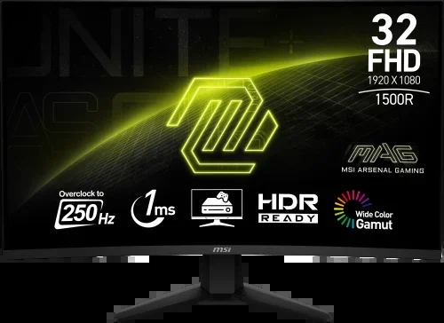Msi mag 32c6x pantalla para pc 80 cm (31.5″) 1920 x 1080 pixeles full hd negro