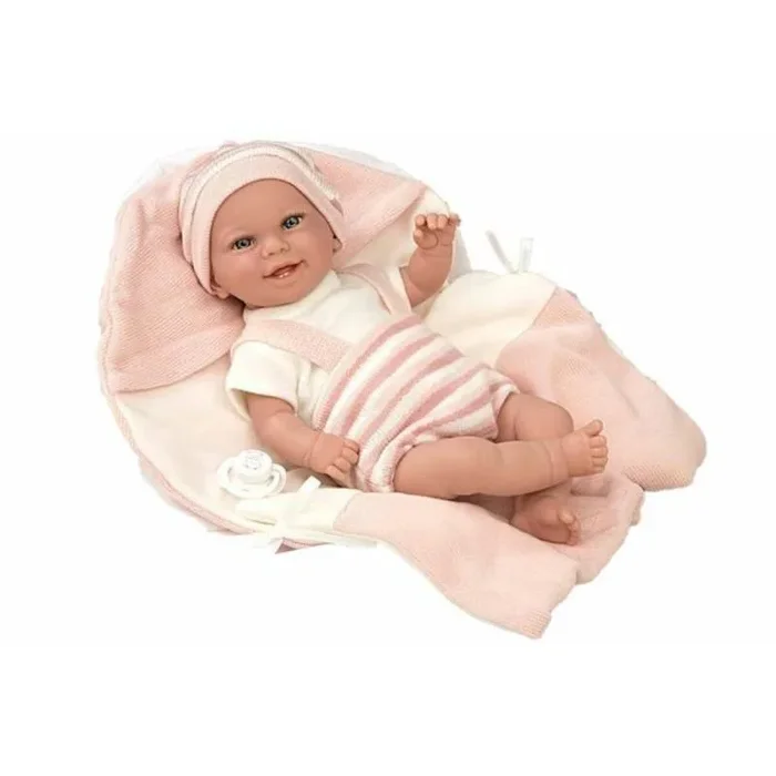 Muñeca bebé arias elegance babyto chupete 35 cm rosa