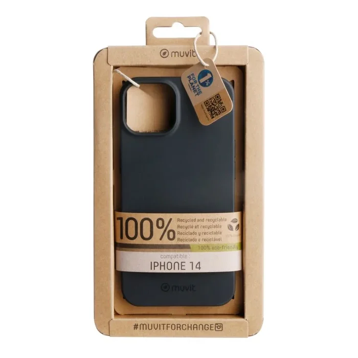 Muvit Funda para Móvil iPhone 14 Negro