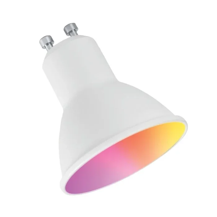 Muvit io bombilla inteligente gu10/5.5w/400lm rgb+blancos d50*h56 + portalámparas