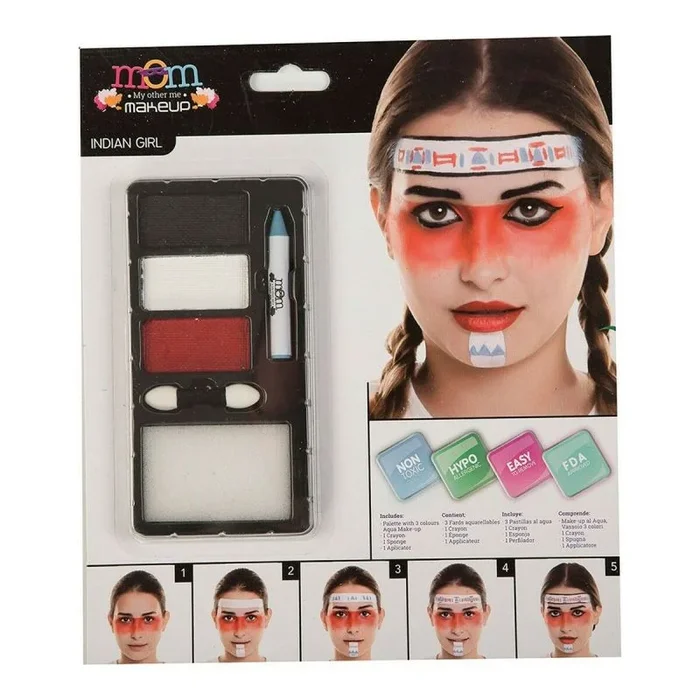 My Other Me-Kit Maquillaje Adulto India, Multicolor, Talla única (Viving Costumes 207087)