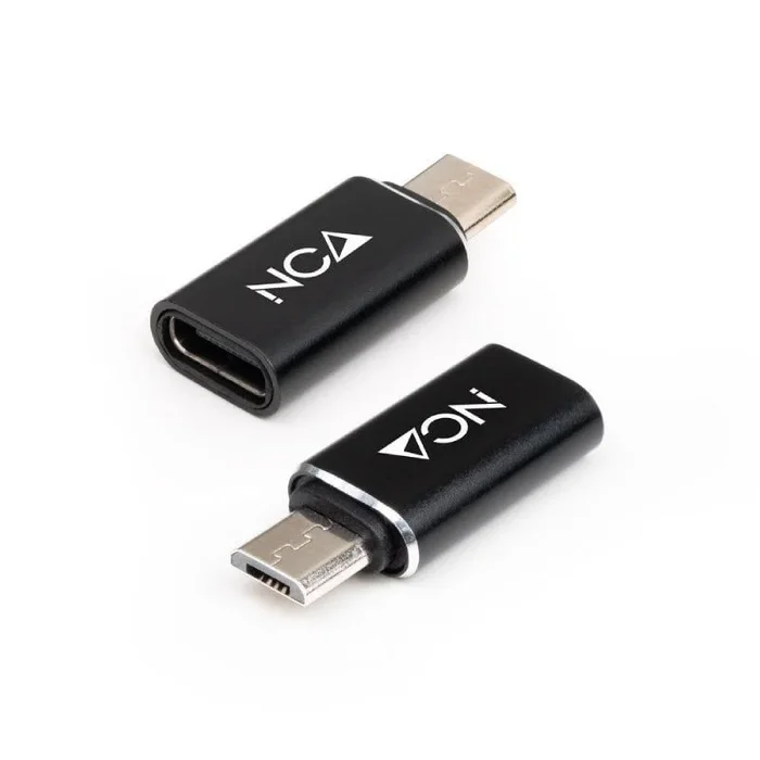 Nanocable Adaptador Micro USB a USB-C, Micro B/M- USB-C/H, Negro