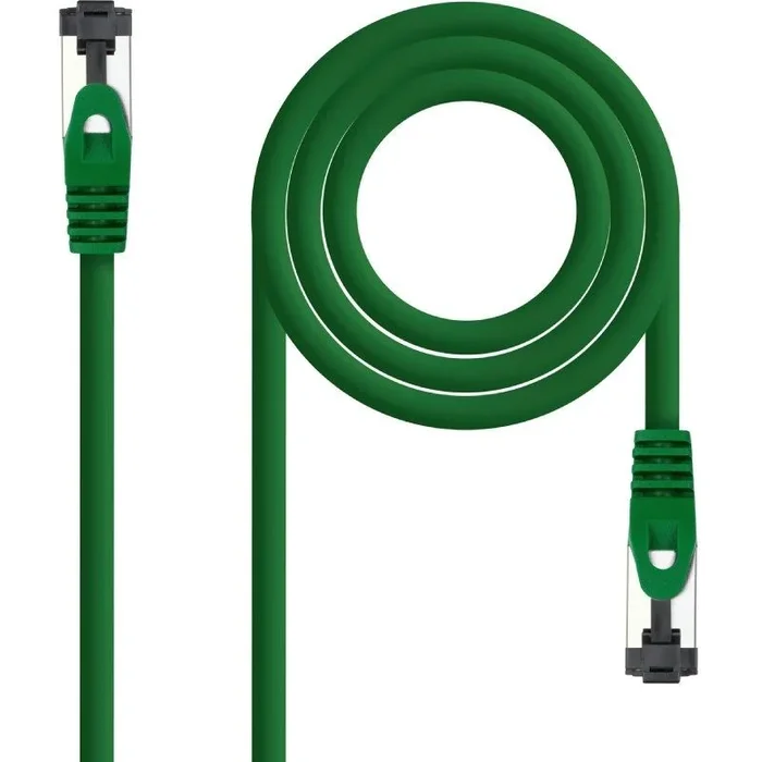 Nanocable Cable de Red Latiguillo Cat.8.1 2GHz LSZH SSTP AWG26, Verde, 30 cm