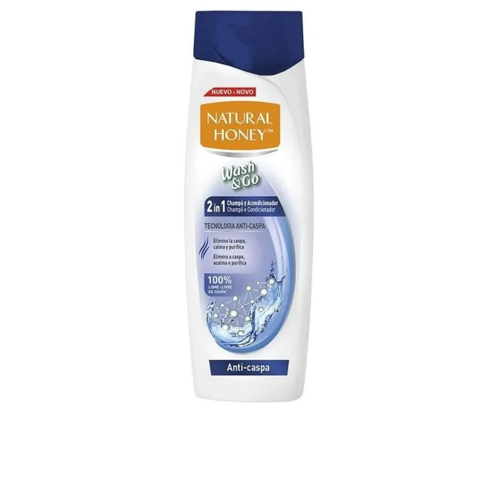 Natural Honey Wash&Go Champú y Acondicionador 2 en 1 Anticaspa 330 ml