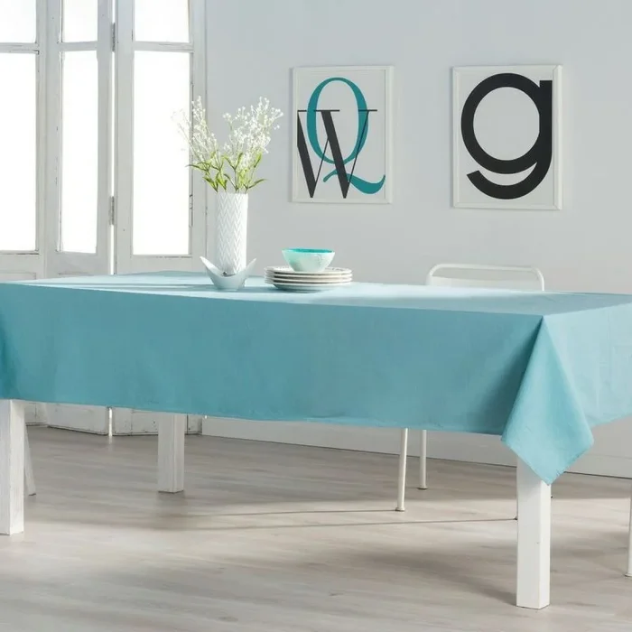 NATURALS Mantel Liso Lino 140×160 cm Verde