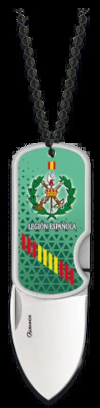 Navaja 3d Legión Española Con Clip Y Col