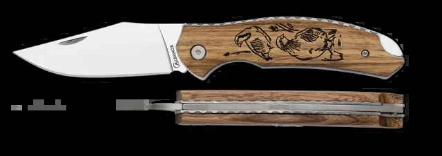 Navaja Albainox Caza / Bloqueo. Madera Z