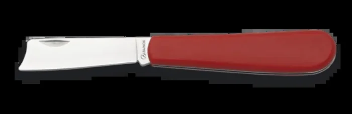 Navaja Albainox con mango ABS rojo, caja a color, hoja de acero inox de 6,2 cm