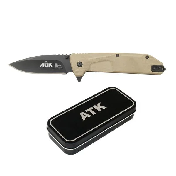 Navaja Atk Combat Estuche De Aluminio