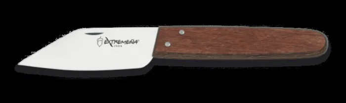 Navaja Extremeña de Punta Recta con Mango de Madera y Hoja de Acero Inox de 9 cm en caja de presentación 01565