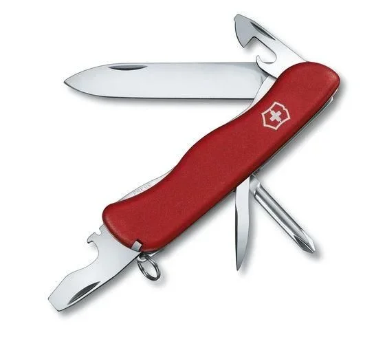 Navaja suiza Victorino Adventurer, 11 funciones, cachas de dos componentes, destornillador Philips, 107 gr de peso, color rojo. 8453.