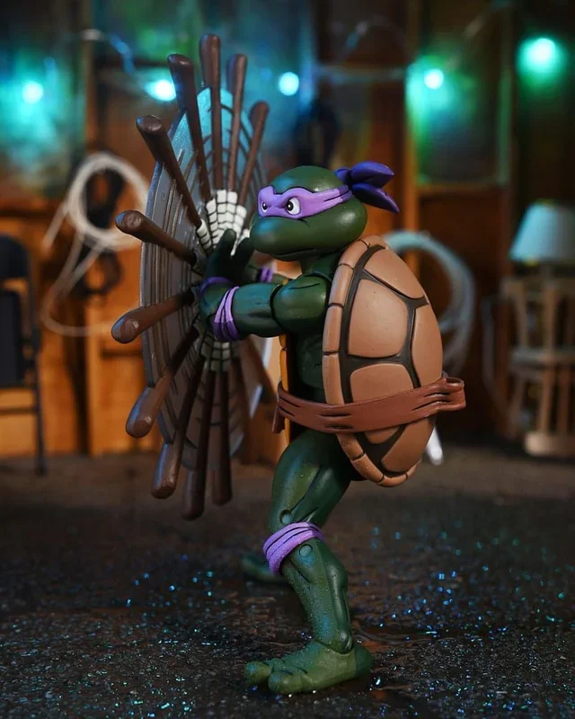 NECA- Donatello (Tortugas Ninja Mutantes Adolescentes, Dibujos Animados) Figura, Multicolor (54353)