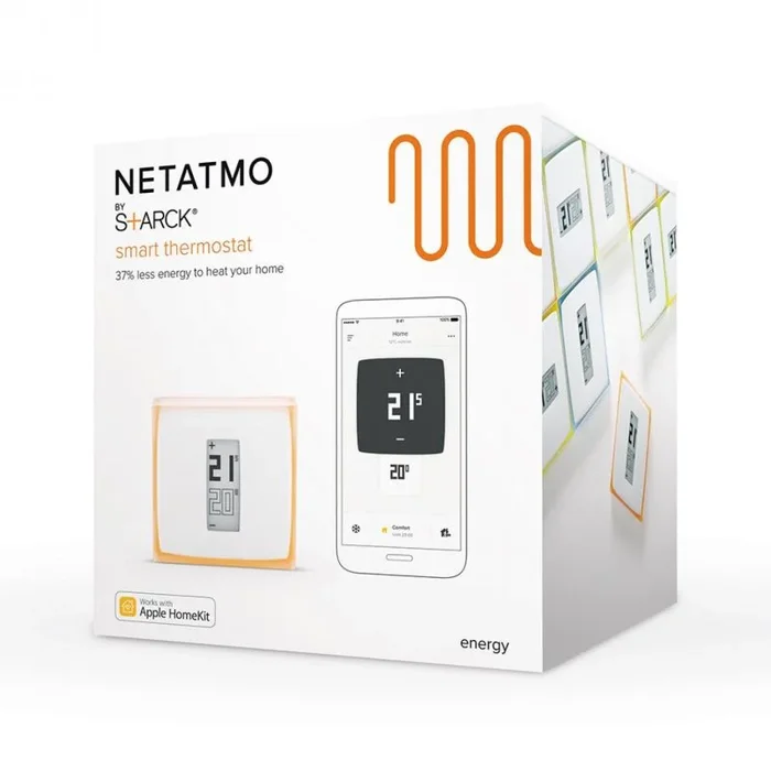 Netatmo Thermostat termoestato RF Translúcido, Blanco