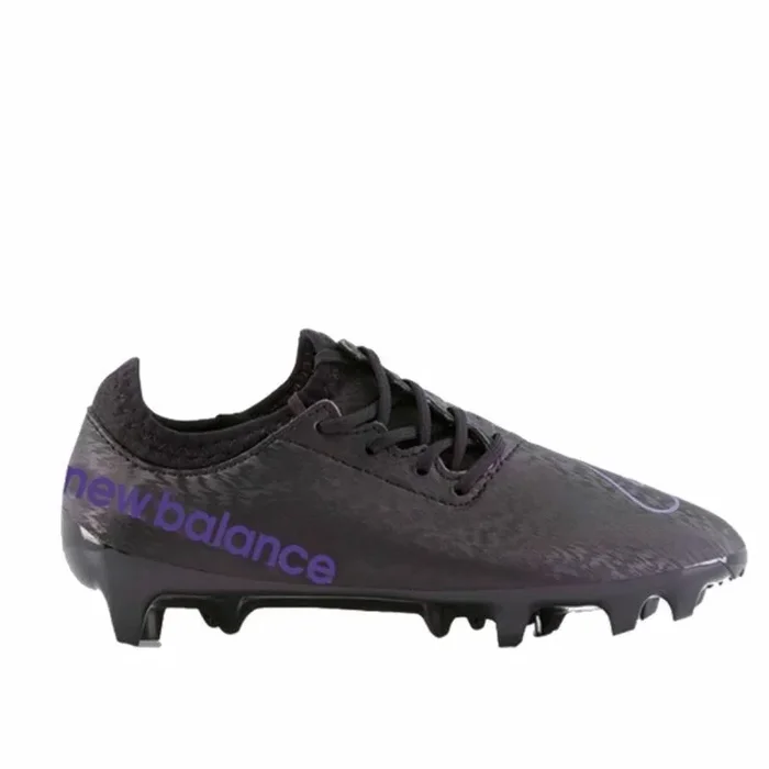 New Balance Boy’s Furon V6+ Dispatch Junior FG Soccer Shoe, Black/Black, 3 Wide Little Kid