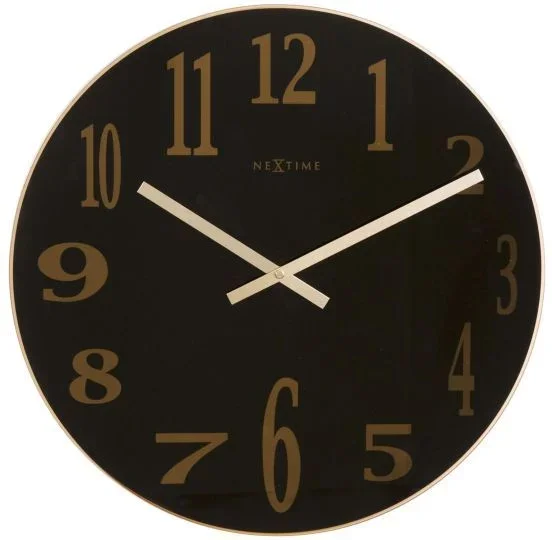 NeXtime 2472ZW reloj de mesa o pared Reloj de cuarzo Círculo Negro