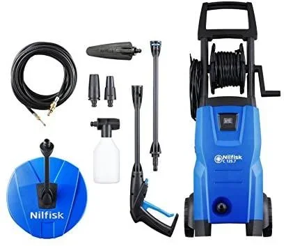 Nilfisk 128470807 Limpiadora de alta presión o Hidrolimpiadora Vertical Eléctrico 460 l/h 1500 W Azul, Negro