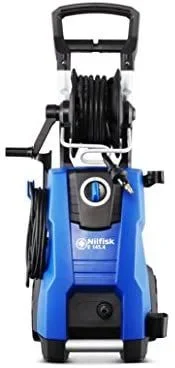 Nilfisk Hidrolimpiadora de Alta Presión E 145 Bares + Pulverizador de Espuma para Jardín, Patios y Coches (2100 W)