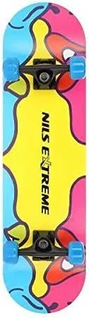 Nils Extreme CR3108SA Monopatín (clásico) Azul, Rosa, Amarillo