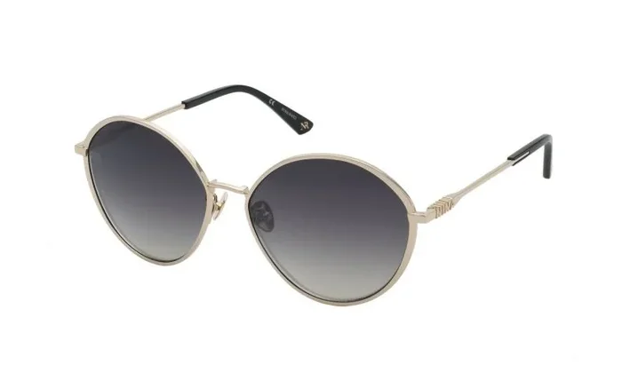 NINA RICCI GAFAS DE SOL SNR328 SHINY LIGHT GOLD 59/16/140 PARA Mujer