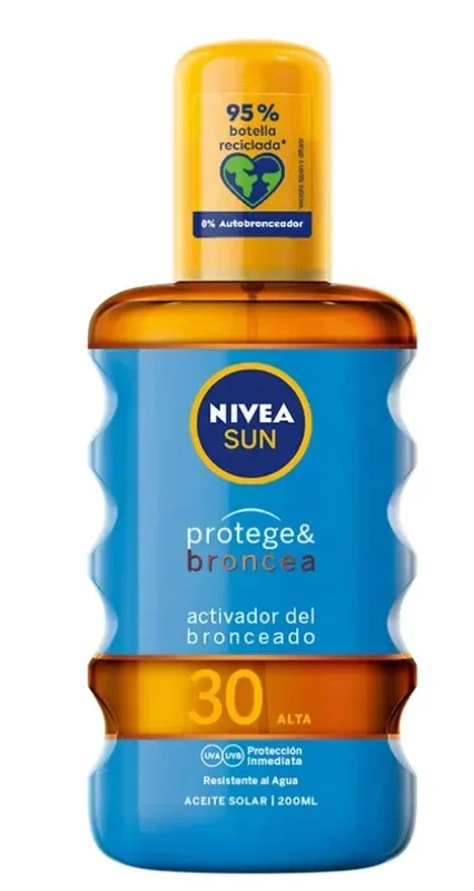NIVEA PROTEGE & BRONCEA ACEITE SOLAR ACTIVADOR DEL BRONCEADO FP30 200 ml