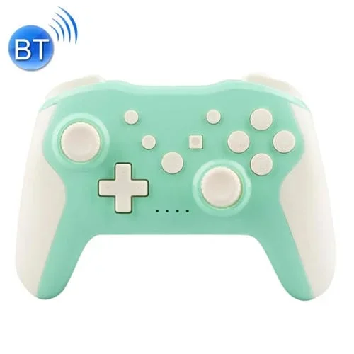 Ns009 Vibración de 6 Ejes Vibración Bluetooth Inalámbrico Gamepad para Interruptor Pro (Verde y Blanco)