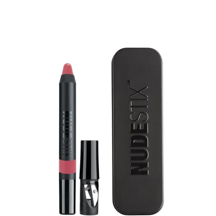 Nudestix – Bálsamo para labios y mejillas de gel de 2,8 g, color rebelde