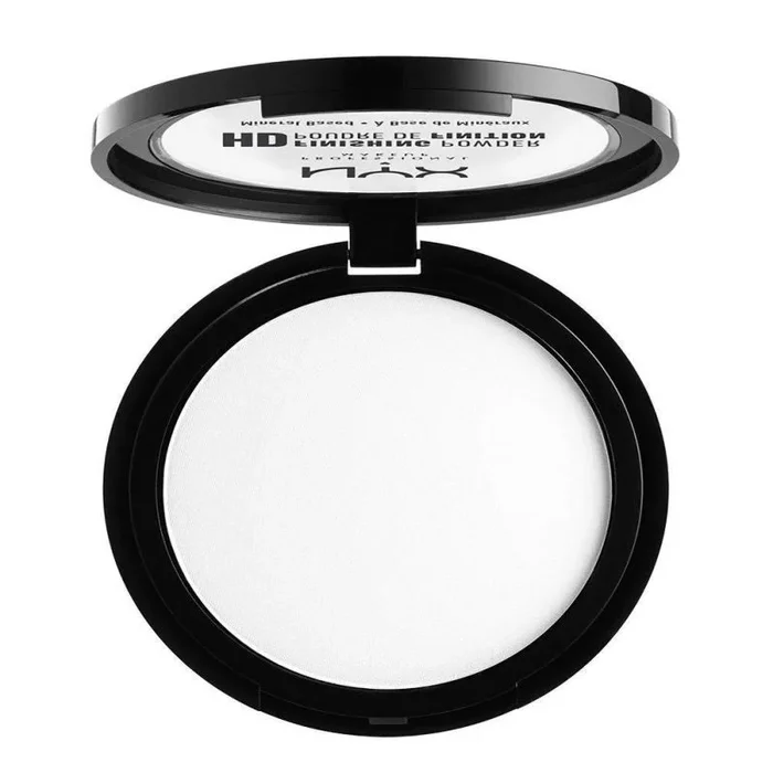 NYX Professional Makeup Polvos fijadores compactos High Definition Finishing Powder, Acabado mate, Absorbe brillos, Fórmula vegana, Tono: Translucent