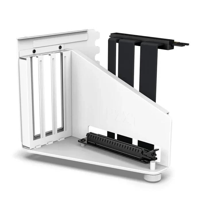 NZXT Vertical GPU Mounting Kit – AB-RH175-W1 – Cable Elevador PCIe 4.0×16 de 175 mm – Soporte para GPU – Soporte de Acero Resistente – Blanco