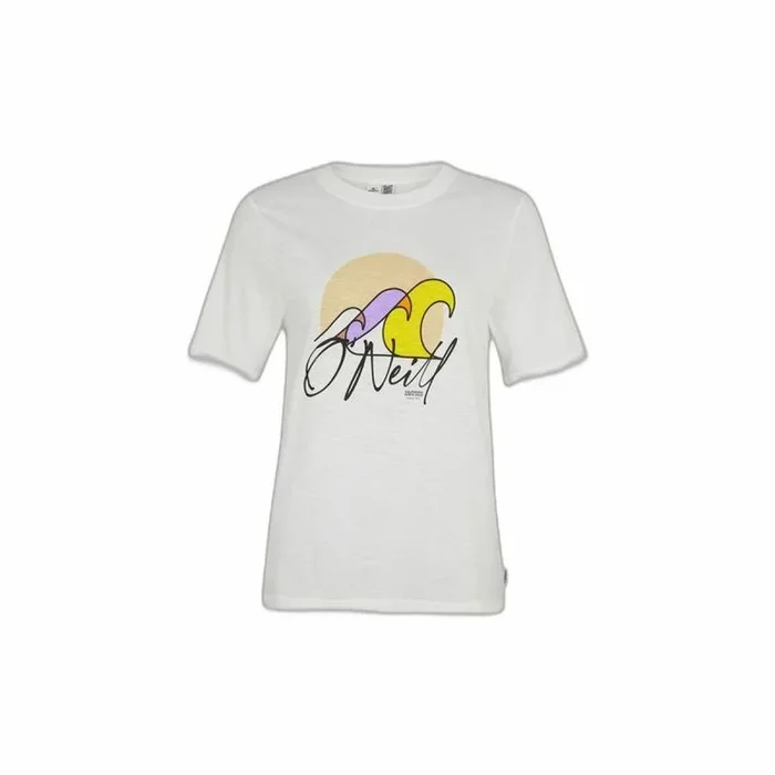 O’NEILL LUANO Graphic T-Shirt Camiseta, Mujer, 11010 Snow White, Regular