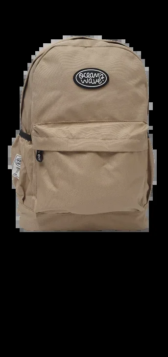 OCEAN’S WAVE – Mochila Ligera Acolchada con 4 Compartimentos – Mochila Escolar de Poliéster Resistente al Agua – Medidas 33 x 19 x 45 cm – 30 Litros – Mochila Unisex – Diseño Arena