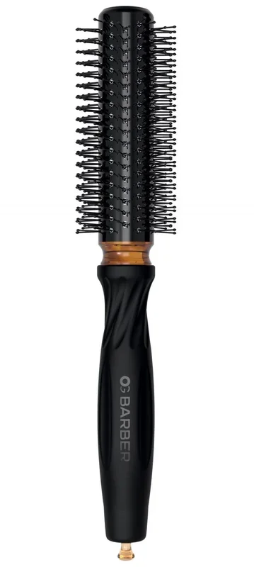 Olivia Garden Cepillo redondo OG Barber con barril recubierto de cerámica, secado rápido y cerdas en forma de V para un fácil peinado en el cabello de los hombres, 1 pulgada