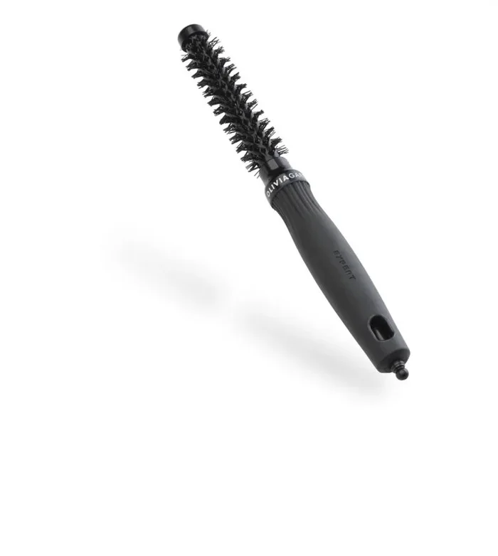 Olivia Garden Expert Blowout Shine – Negro – 15 – Cepillo redondo de cerámica antiestática para un secado brillante y sin encrespamiento