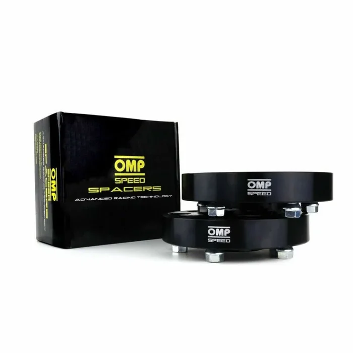 OMP SPEED Set Separadores Doble Centraje/Doble Fijacion 20MM 4X108/4X108 CB.H: 63.4 CB.W: 63.4 OD: 150 M12X1.5, Negro
