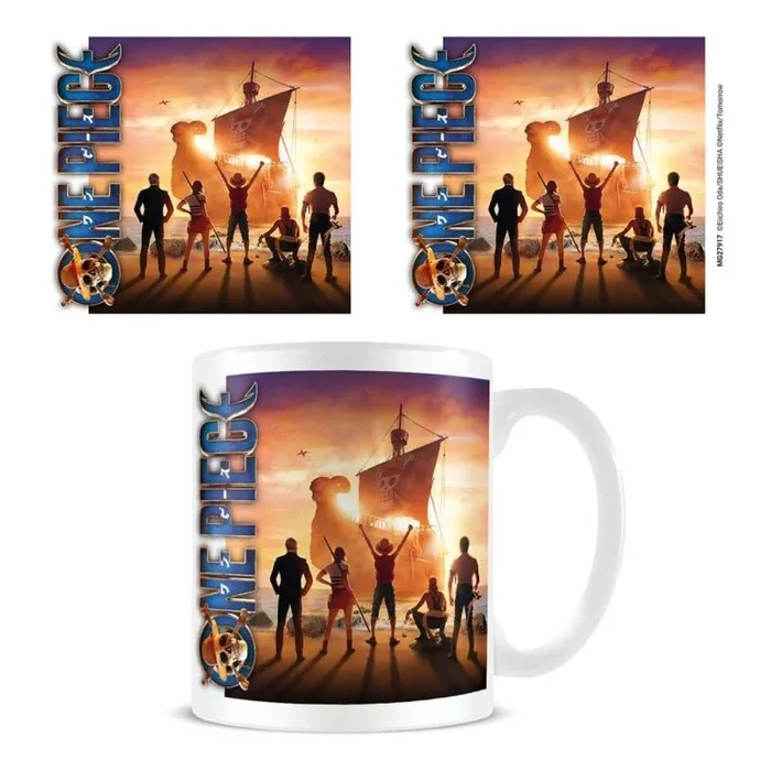 One Piece – Taza Set Sail (Talla Única) (Naranja, Azul, Blanco)