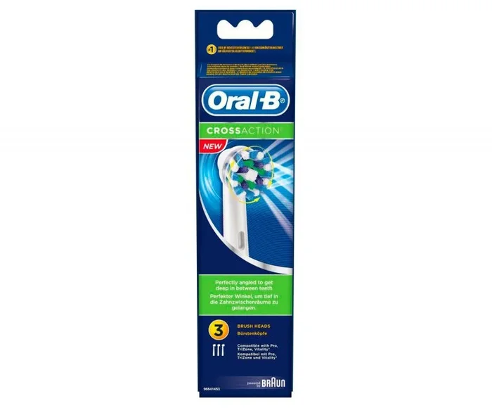 Oral-B CrossAction 80250626 cepillo de cabello 3 pieza(s) Azul, Blanco