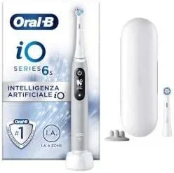 Oral-B iO 6S Adulto Cepillo dental vibratorio Gris, Blanco