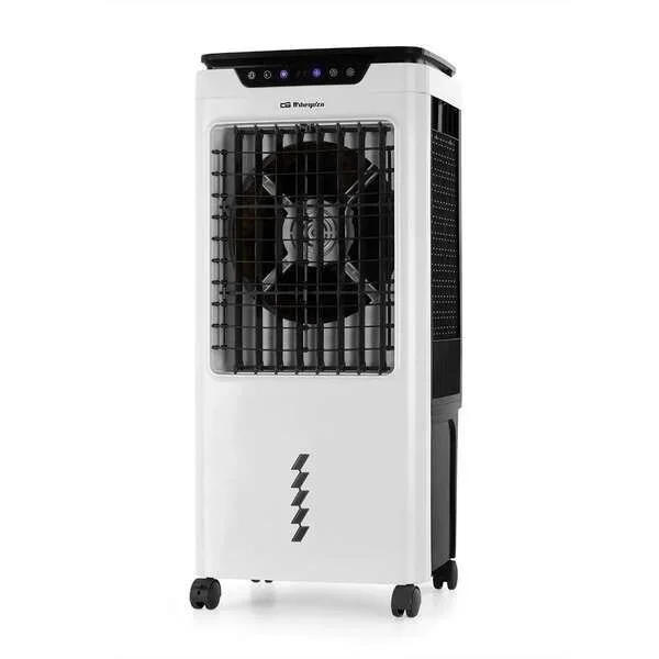 Orbegozo air 55 climatizador 3 en 1 – purifica, humidifica y refresca el aire – deposito de 35l – potencia 150w – temporizador 12h – control tactil – mando a distancia – movilidad facil