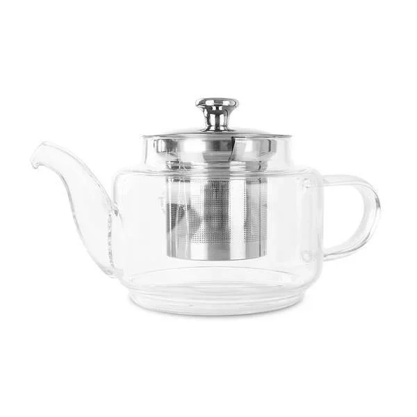 Orbegozo ttc 700 tetera de vidrio borosilicato – resistente al calor – filtro y tapa de acero inoxidable – capacidad 700ml