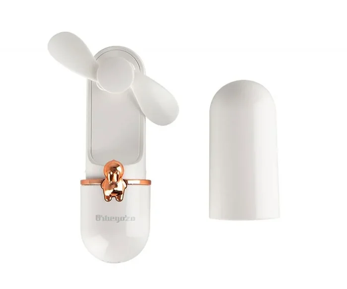 Orbegozo Ventilador de mano HF 2500, 2 velocidades, 1200 mAh.