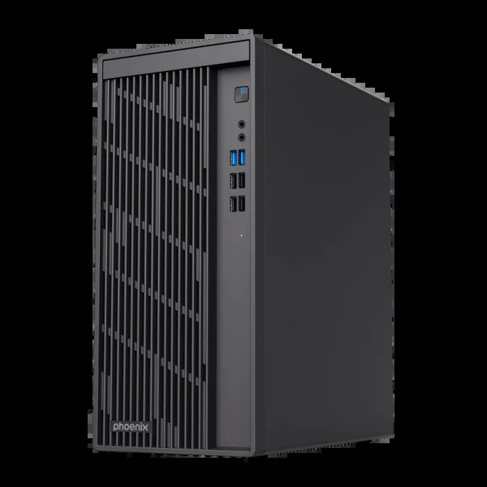 Ordenador de sobremesa Phoenix Core – Intel Core i3-14100 (14.ª Gen), 16 GB DDR5, 1 TB SSD NVMe 4.0, Windows 11 Pro, Wi-Fi 6, Bluetooth 5.2, Micro-ATX, Energy Star
