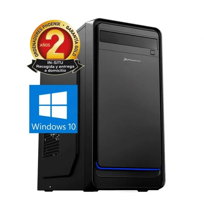Ordenador pc phoenix topvalue intel core i3 8gb ddr4 240gb ssd micro atx windows 10