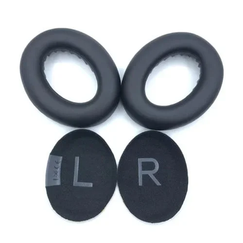 Orejeras con funda de esponja para auriculares Bose NC 700 (Negro) 2 unidades