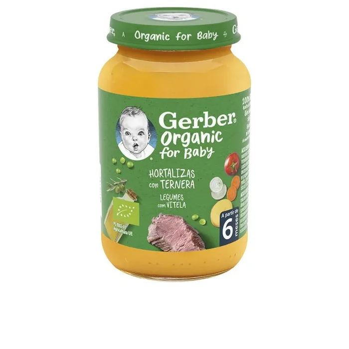 Organic puré #hortalizas con ternera 190 gr