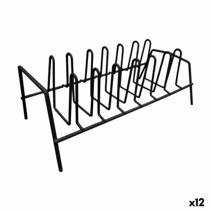 Organizador de sartenes confortime negro 35,8 x 17,2 x 13,4 cm (12 unidades)