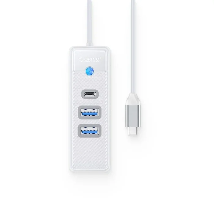 Orico hub usb-c 2x usb-a 3.1 + usb-c, white