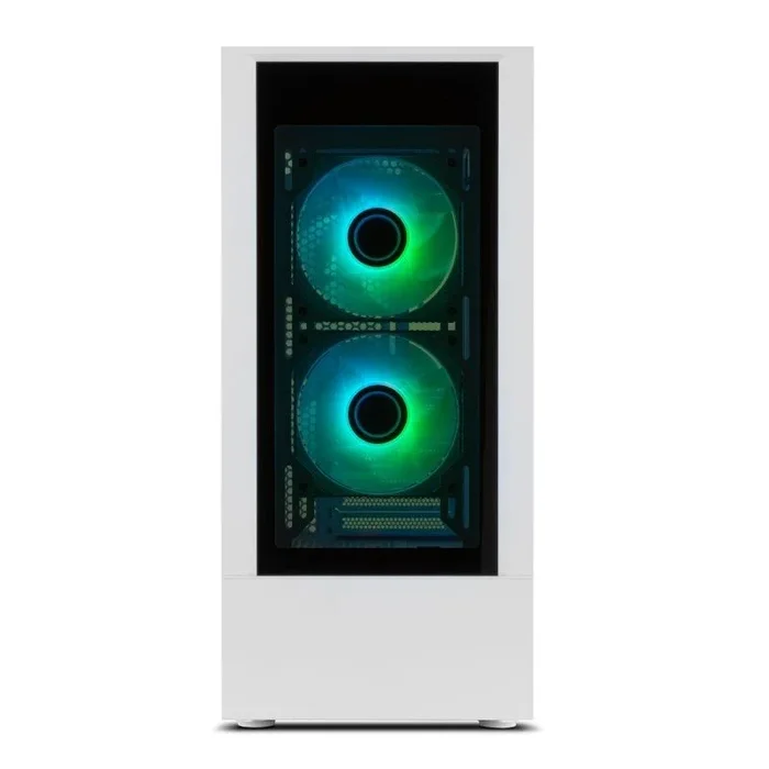 OUTLET Caja ordenador gaming nox hummer nemesis atx 2 x usb 3.0 2 x usb 2.0 blanca argb