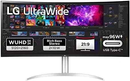 OUTLET LG 40WP95XP-W pantalla para PC 100,8 cm (39.7″) 5120 x 2160 Pixeles UltraWide 5K HD Blanco