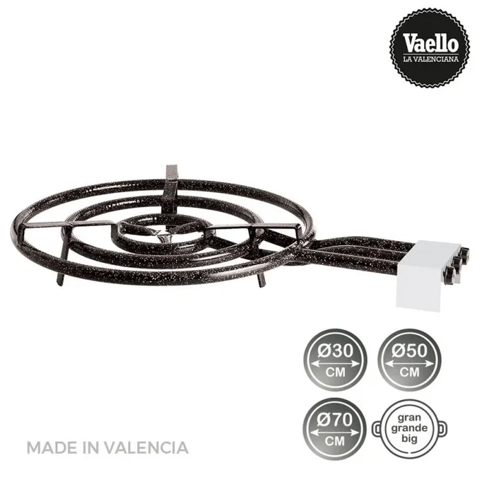OUTLET Paellero Quemador gas butano/propano ø70cm 3 fuegos. vaello